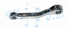 CRANCK LINKS 124 MM MIDDELPUNT GAT-MIDDELPUNT GAT